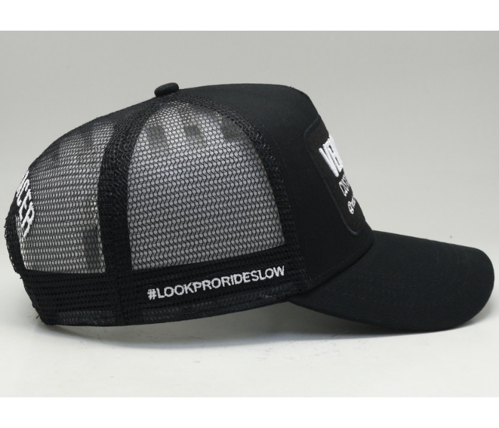 Veloracer Adjustable Velo Trucker Cap - Black - Zoom Image 5