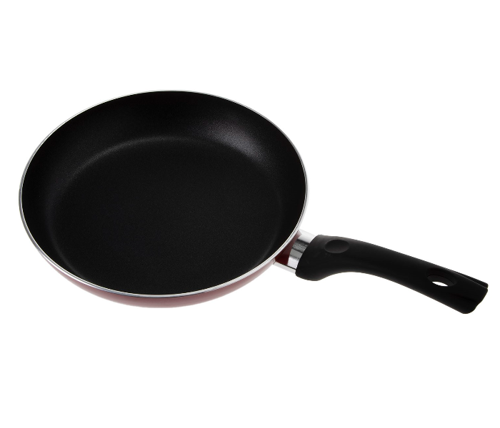 Royalford RF1262FP26 26 cm 3 Layer Non Stick Fry Pan – Black & Maroon - Zoom Image 1