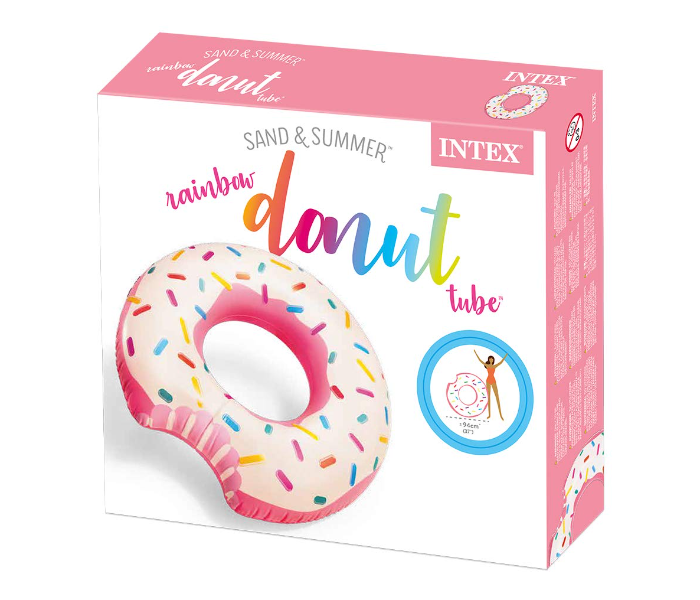 Intex Inflatable Donut Tube Pool Float - Pink - Zoom Image 5