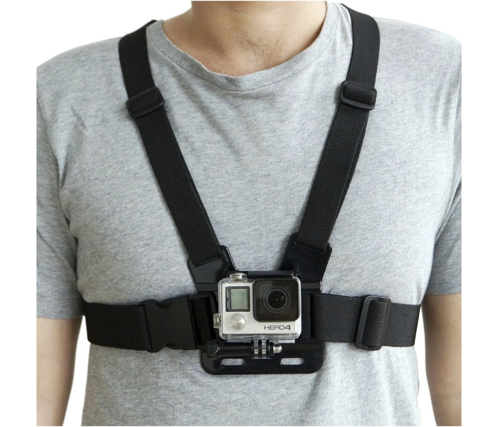 Action Camera Chest Body Mount Harness Strap with 3-Way Adjustment Base - Zoom Image 4