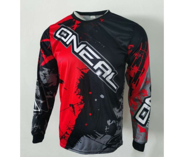 ONEAL2 Sublimated Longsleeves LARGE Jersey for Cycling and Scooters - Red - Zoom Image 1