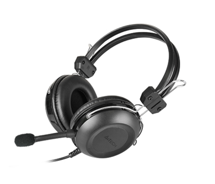 A4TECH HU-35 Comfort Fit Stereo USB Headset - Black - Zoom Image 2