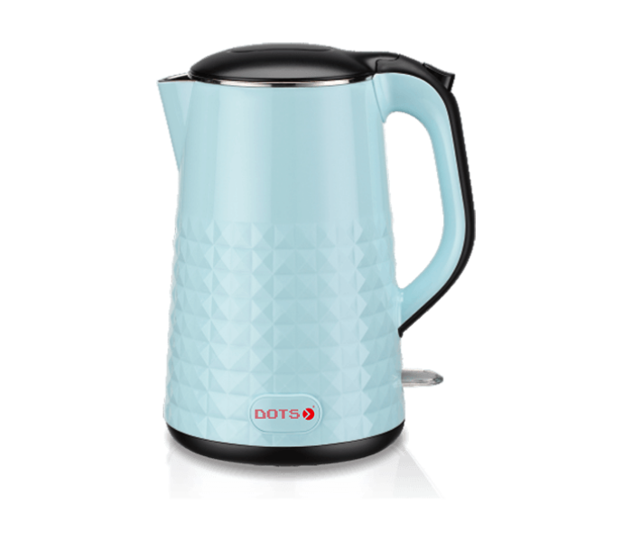 Dots KDS-J22 1.7 Liter 1500W Double Skinned Coordless Kettle - Light Blue - Zoom Image