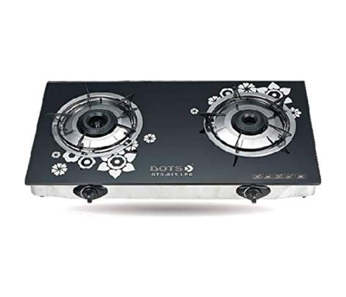 Dots GTG-005 Two Burner Gas Stove - Black - Zoom Image