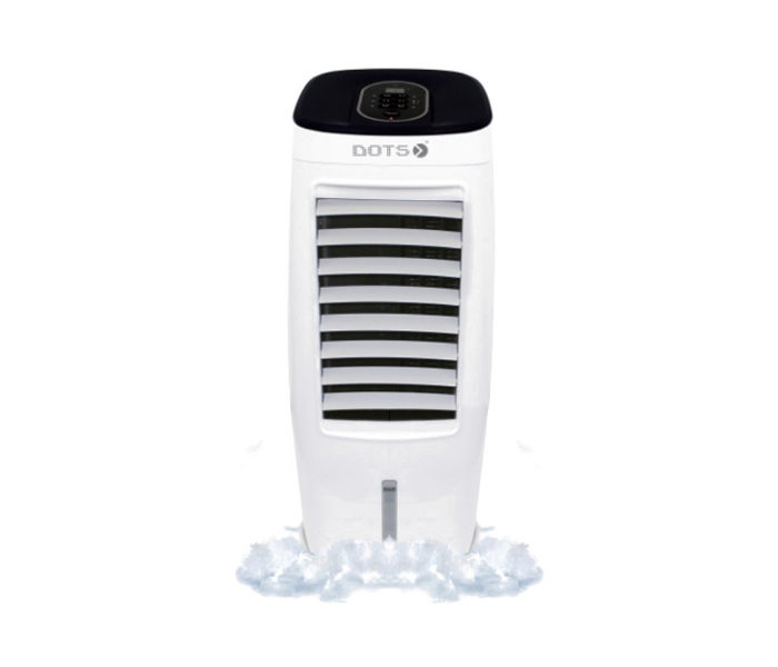 Dots TFC-FA02 6 Liter Water Tank Capacity Air Cooler With Remoter Control - White and Blue - Zoom Image