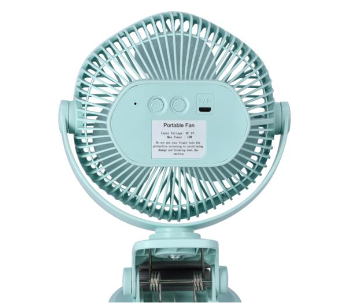 Krypton KNF5405 Rechargeable Mini Fan with Led Light- Light Blue - Zoom Image 3