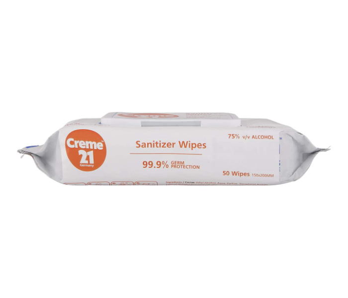 Creme 21 Sanitizer Wipes 50 Sheets - Zoom Image 4