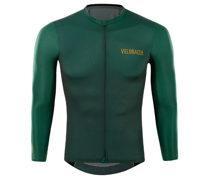 Veloracer Velo Pro Long Sleeve Jersey XXL- Green - Zoom Image 1