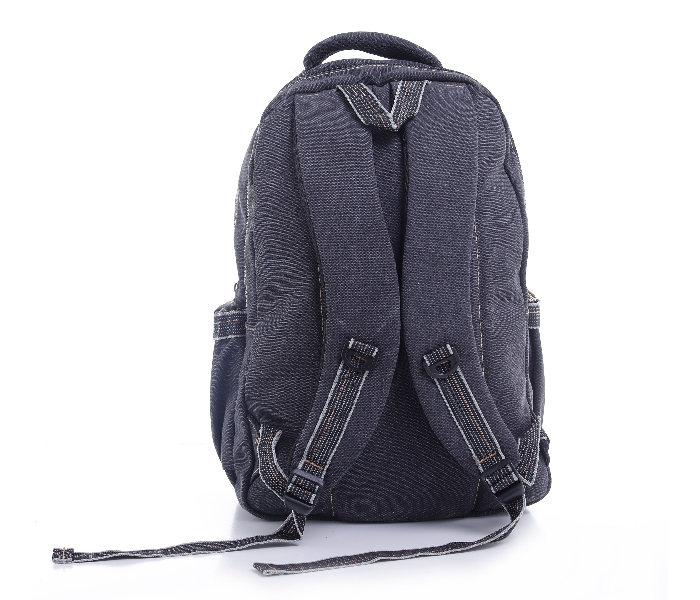 Para John PJBP6643A18-B 18 inch Canvas Leather Backpack - Black - Zoom Image 3