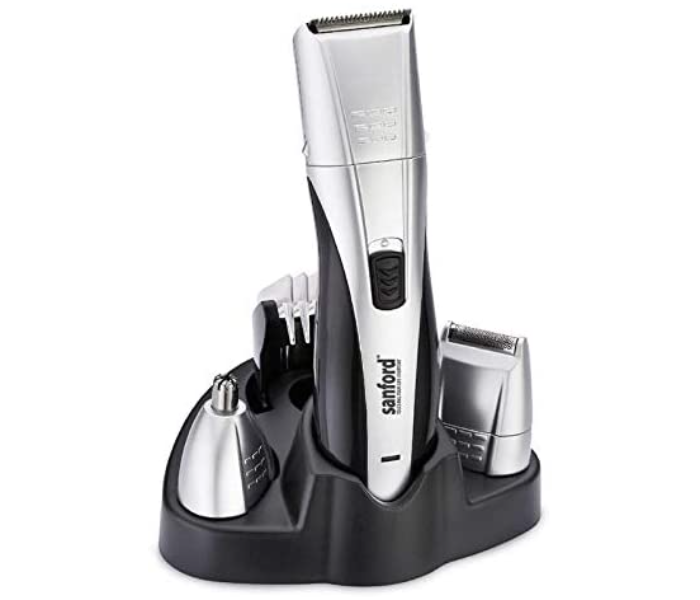 Sanford SF9745HC Rechargeable 4 In 1 Hair Clipper - Black and Silver - Zoom Image