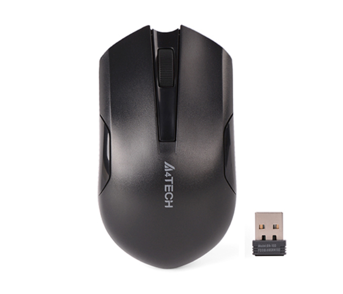 A4TECH G3-200N Wireless Mouse - Black - Zoom Image 1