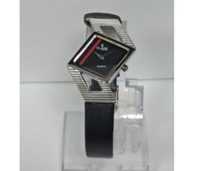 Clark Ford CW93204L Desire Leather Analog Watch - Black and Silver - Zoom Image