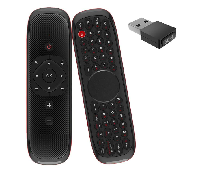 W1 2.4G Air Mouse Wireless Keyboard with Touchpad Mouse Remote Control- Black - Zoom Image 7