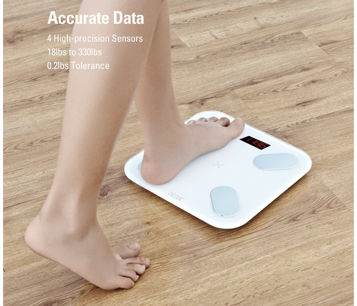 Xpicooc Mini Pro Smart Bluetooth Digital BMI Weight Bathroom Scale- White - Zoom Image 5