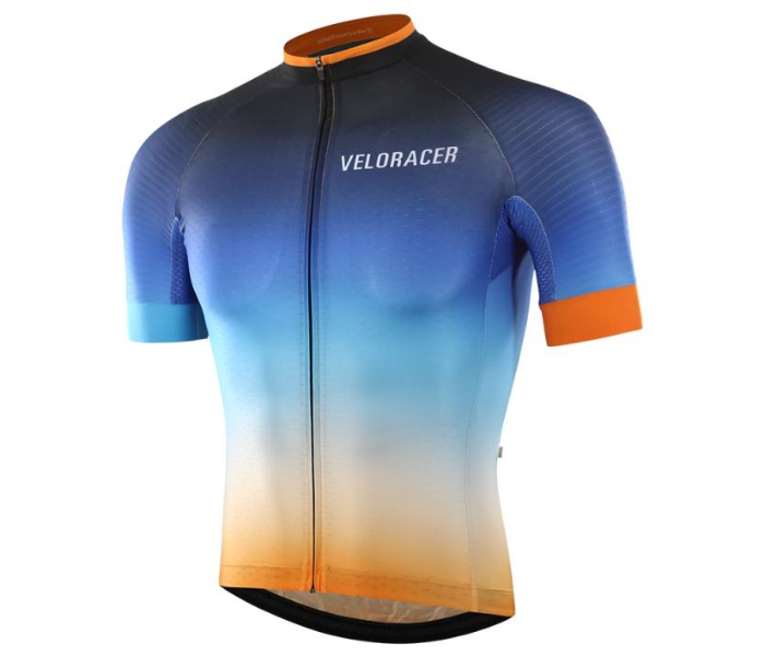 Veloracer Velo Pro 3.0 Jersey Fade Large- Blue and Orange - Zoom Image 3