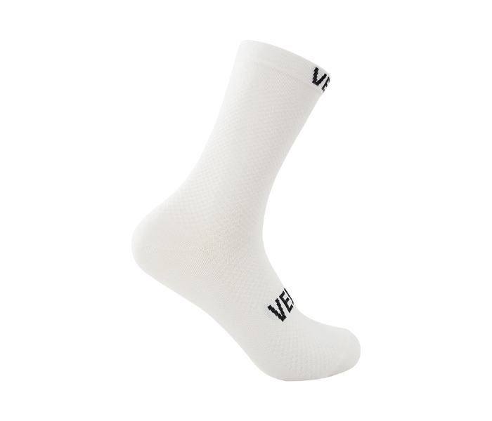 Veloracer Velo Pro Team Socks Tall XL- White - Zoom Image 3