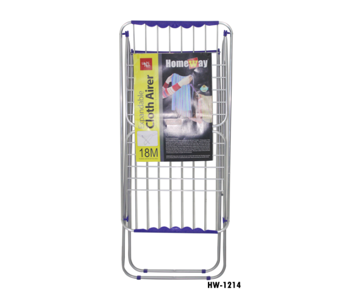 Homeway HW-1214 18M Aluminium Cloth Airer - Silver - Zoom Image 2