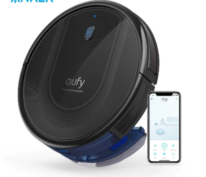 Anker AnT2150k21WT G10 Eufy Robovac Hybrid 2-in-1 Sweep and Mop Wi-Fi Super-Slim 2000Pa Strong Suction Quiet Self-Charging Robotic Vacuum For Hard Floors Only  - Black - Zoom Image 4