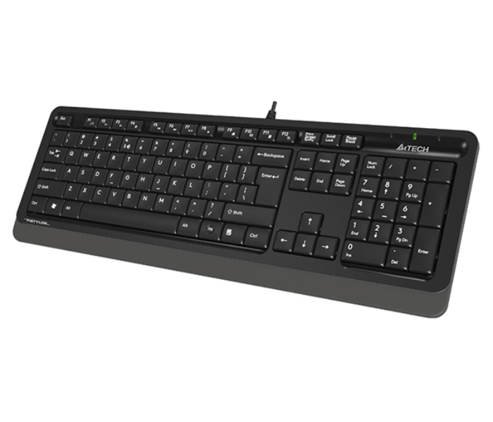 A4TECH FK10 GREY Fstyler Sleek Multimedia Comfort Keyboard - Black - Zoom Image 2