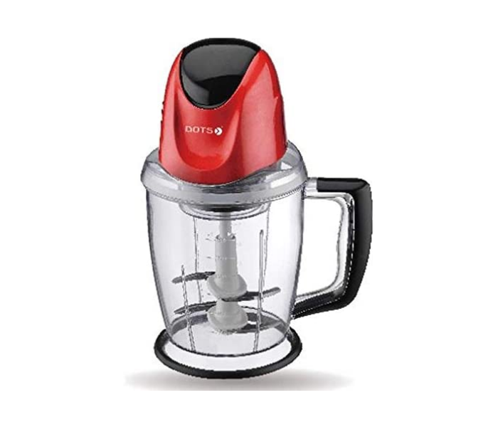 Dots CP-091 1.5 Liter 300W Double Stailness Steel Chopping Blade Low Noise Blender - Red - Zoom Image