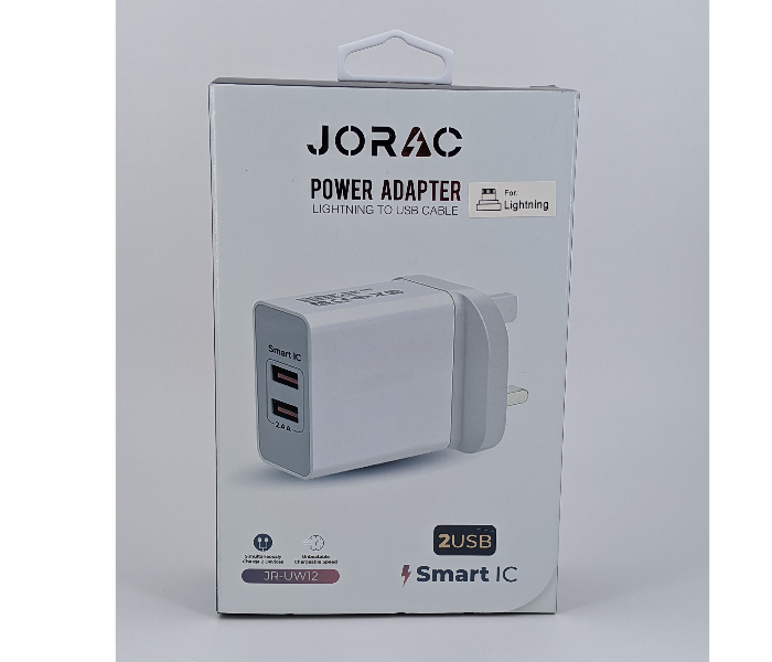 Jorac UW64 Type-C Dual PD Port Quick Charger -White - Zoom Image 1