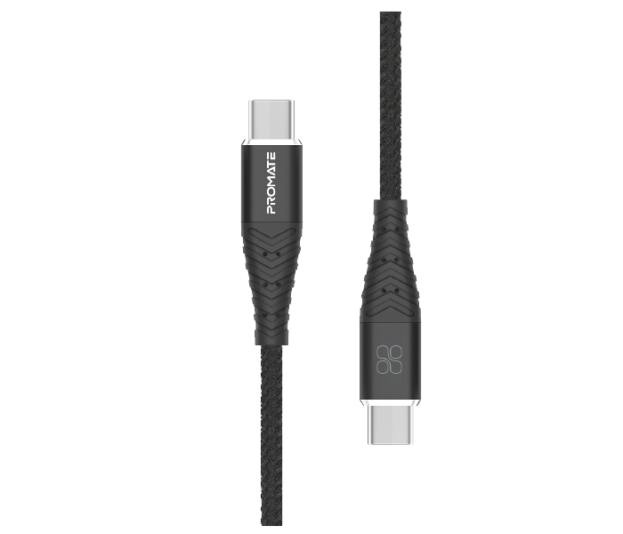 Promate CCORD-2C 60W USB- C Power Delivery Cable - Black - Zoom Image