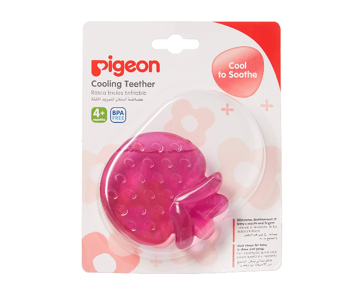 Pigeon Strawberry Cooling Teether - Pink - Zoom Image