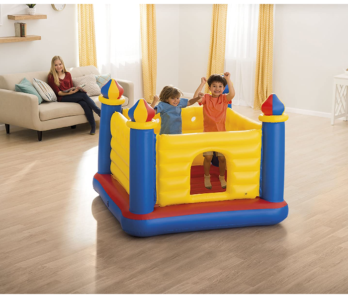 Intex 48259 175.3 x 175.3 x 134.6cm Inflatable Floor Jump – Blue - Zoom Image 4