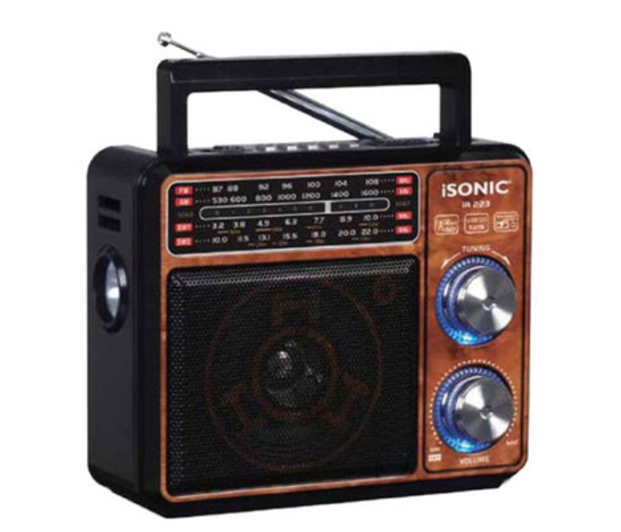 iSonic IR 221 Rechargeable Radio with Mp3 Player - Black - Zoom Image 1