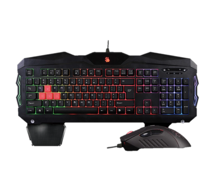 A4TECH B2100 Blaizing Gaming Keyboard - Black and Red - Zoom Image