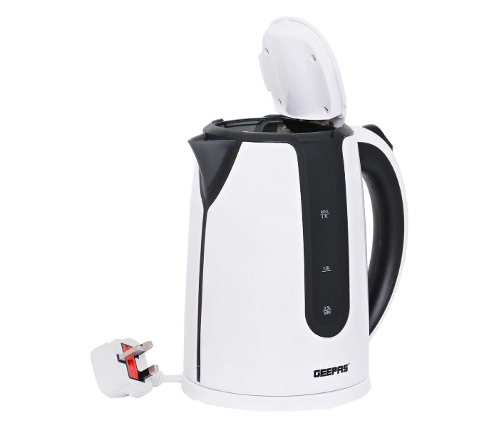 Geepas GK5470 1.7 Litre Double Layer Electric Kettle - White and Black - Zoom Image 2