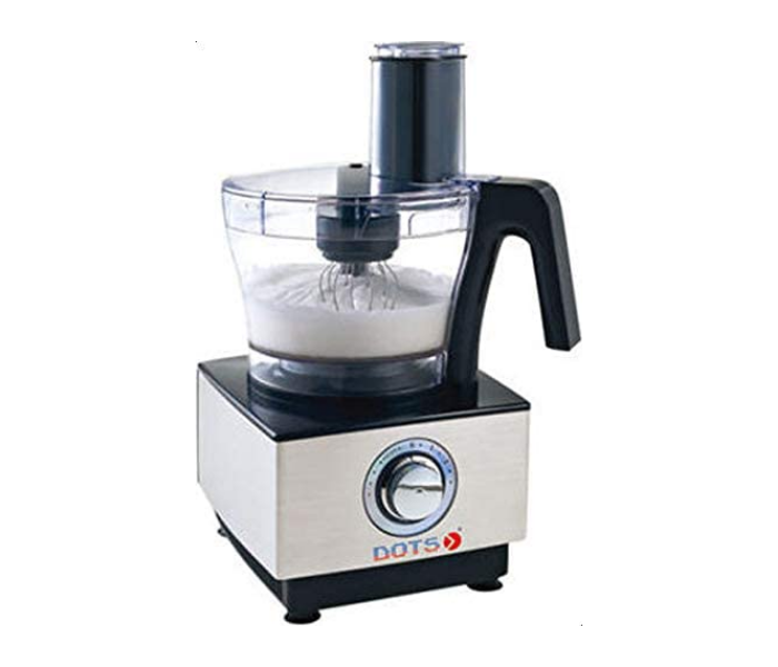 Dots FPD-800 1000W Food Processor - Black and Silver - Zoom Image