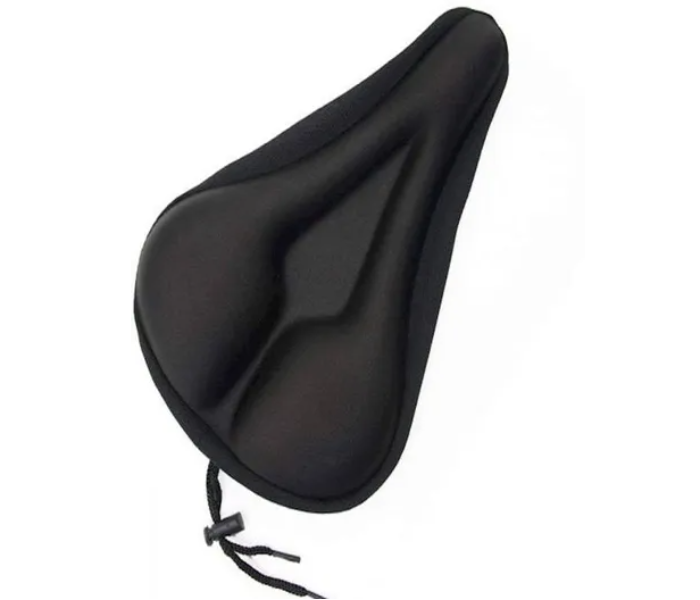 Extra Soft Gel Bike Seat Cover- Black - Zoom Image 1