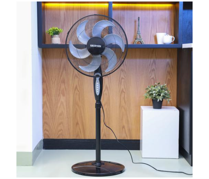 Krypton KNF6159 16Inch Stand Fan with Remote Control- Black - Zoom Image 4