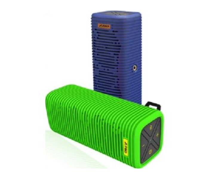 F&D W16T Portable Bluetooth Speaker - Blue and Green - Zoom Image 1