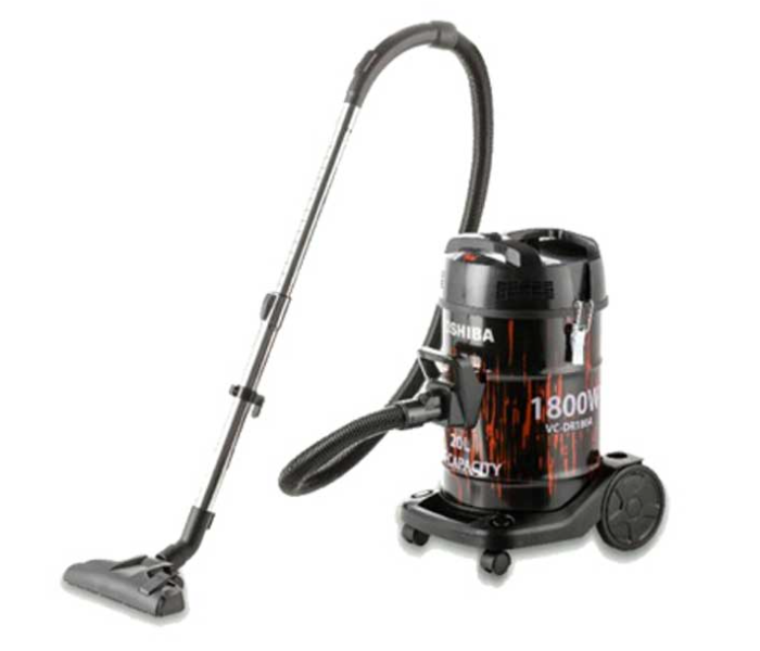 Toshiba VC-DR180ABF 20L 1800W Electric Vacuum Cleaner- Black & Red - Zoom Image 1