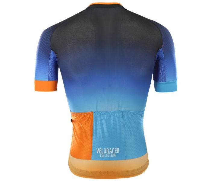 Veloracer Velo Pro 3.0 Jersey Fade XS- Blue and Orange - Zoom Image 4