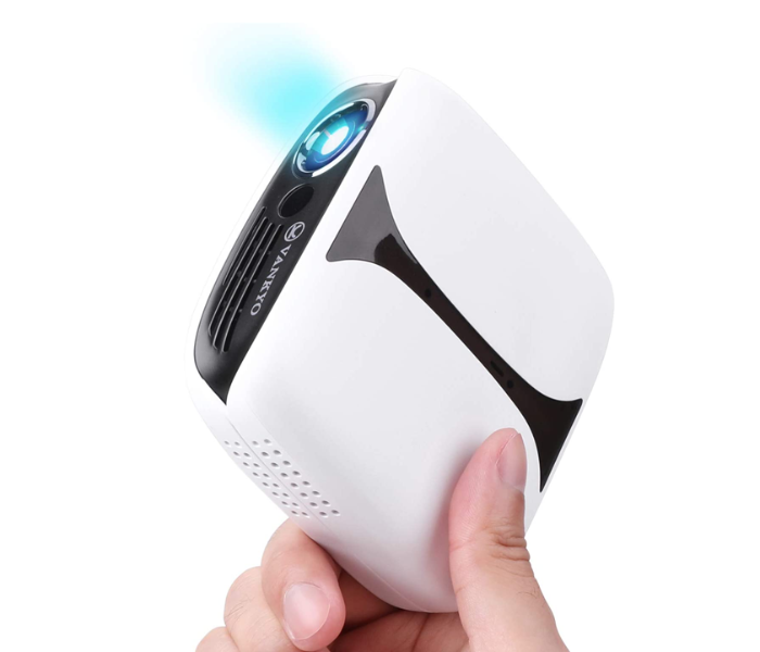 Vankyo Burger 101 Pocket Projector - Black and White - Zoom Image 1