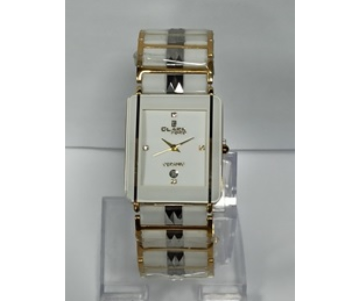 Clark Ford CW61177M Rock Analog Watch for Men - White and Gold - Zoom Image