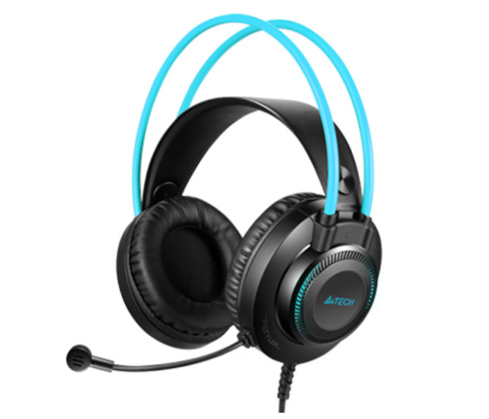 A4TECH FH200I Conference Over-Ear Headphone - Blue - Zoom Image 1