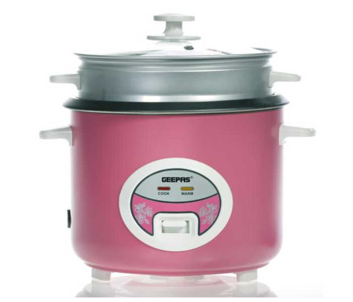 Geepas GRC35018UK 1.8 Litre Rice Cooker with Steamer - Zoom Image 1