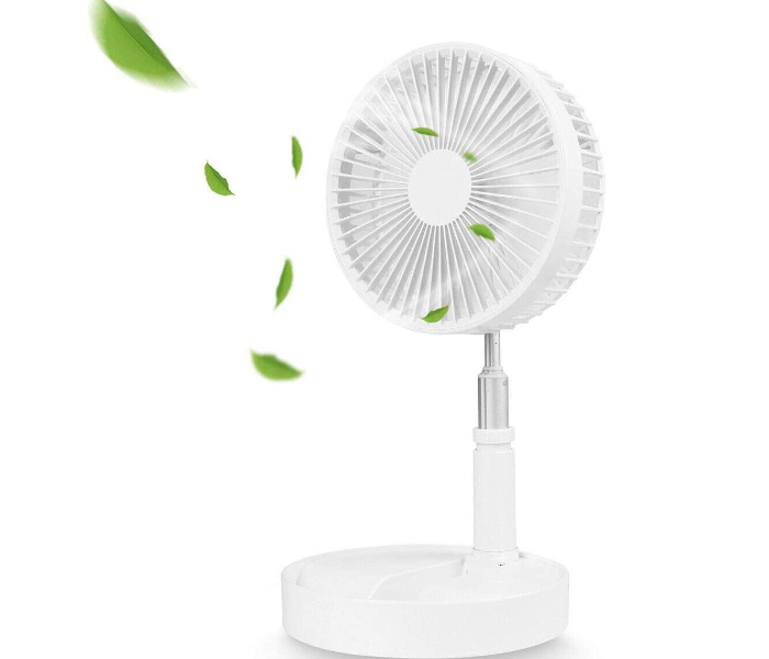 4 in 1 Desktop and Mini Pedestal Fan with Bluetooth speaker - White - Zoom Image 1