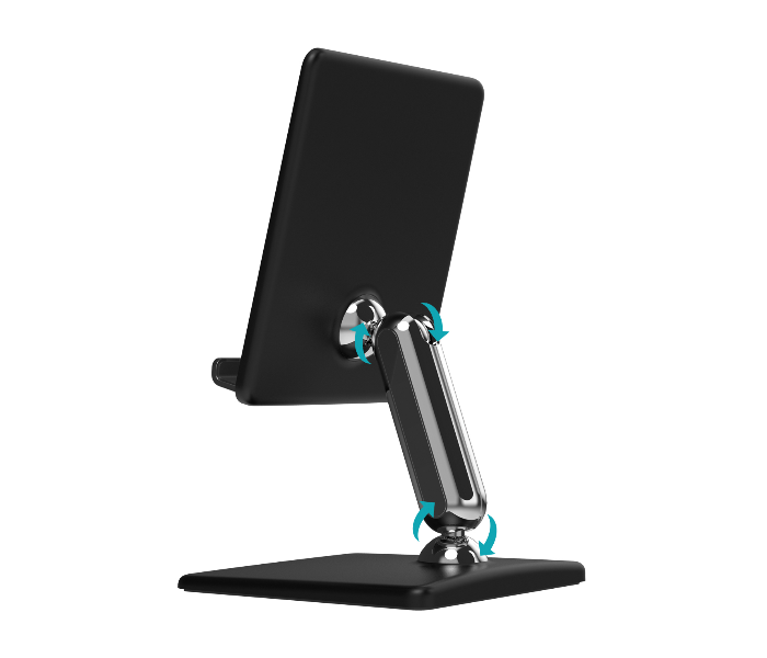 Promate ARTICVIEW Universal Multi-Angle Tablet Stand - Black - Zoom Image 3