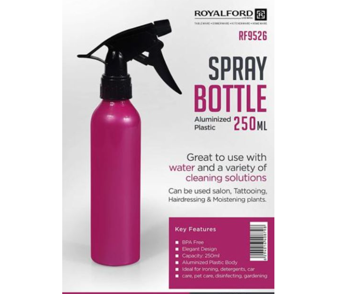 Royalford RF9526 250ml Aluminized Plastic Spray Bottle- Pink - Zoom Image 2