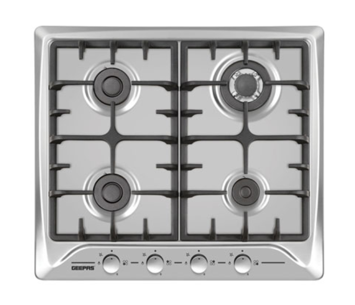 Geepas GGH6492NST Stainless Steel Tabletop Gas Hob - Silver - Zoom Image