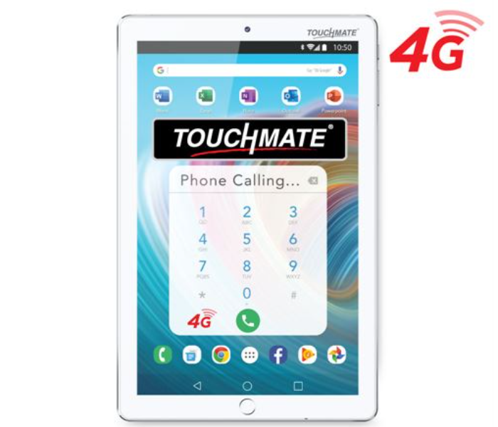 Touchmate10.1 inch 3GB RAM 32GB 4G Calling Quad Core Tablet - White - Zoom Image 4