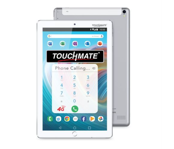 Touchmate10.1 inch 3GB RAM 32GB 4G Calling Quad Core Tablet - White - Zoom Image 1