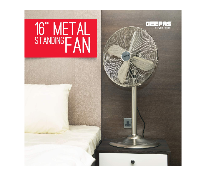 Geepas GF21116UK 16 inch Metal Stand Fan - Zoom Image 2