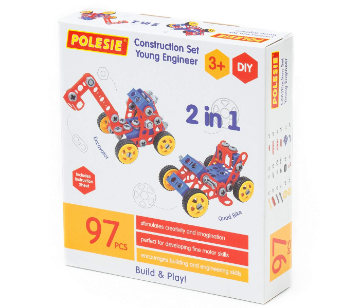 Polisie ATTP72979 97 Pieces Construction set Young Engineer Toy for Kids - Zoom Image 1