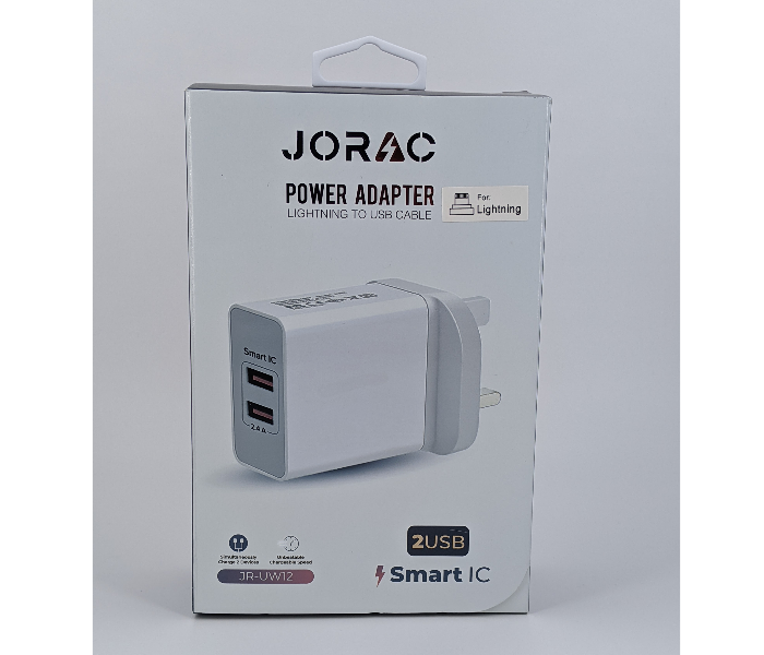 Jorac UW12 Smart IC Type-C 2 Port Charger -White - Zoom Image 1